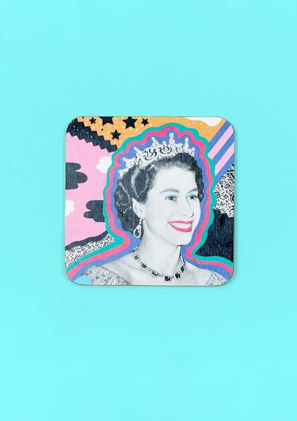 Queen Liz Pop Art Coaster